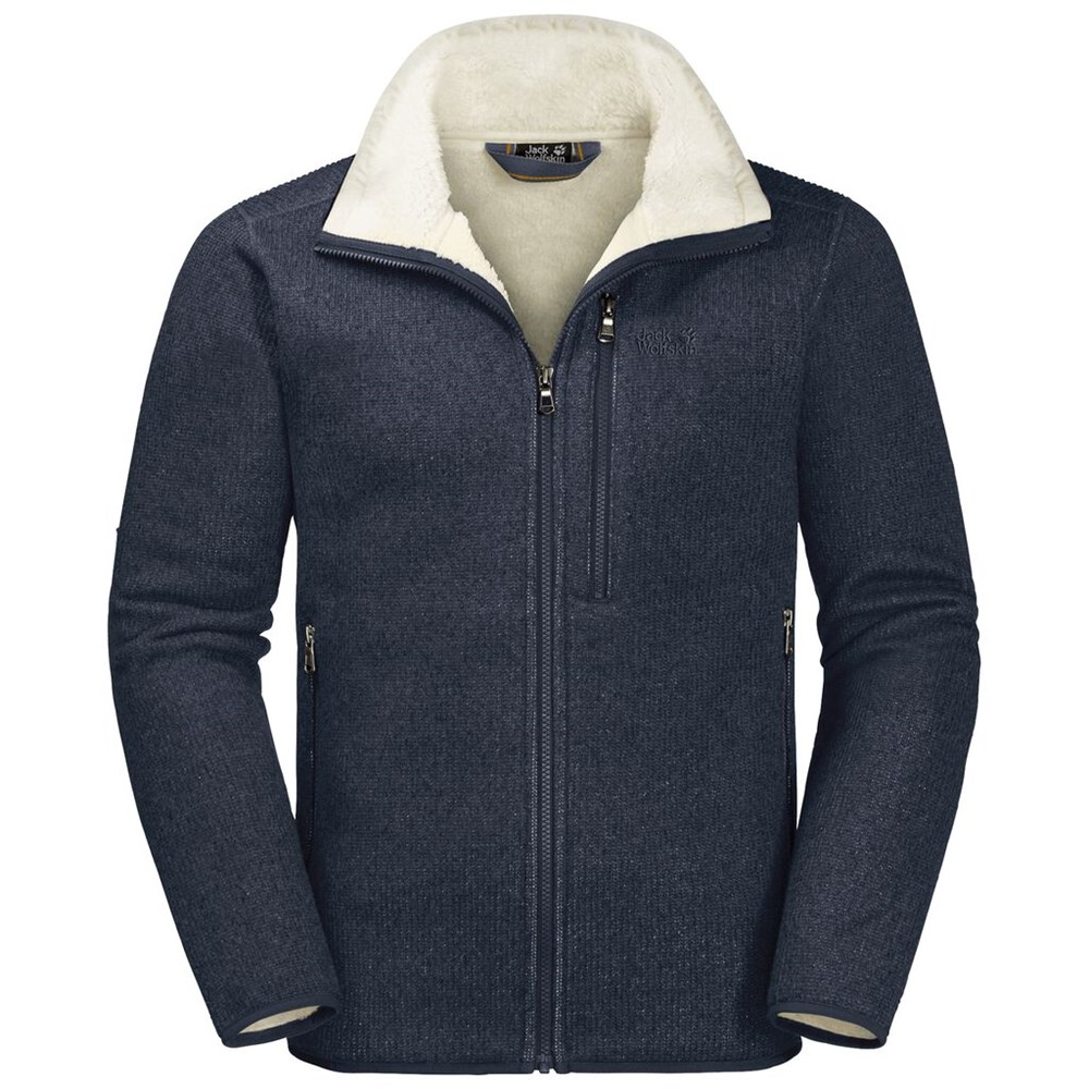 Chaquetas De Lana Jack Wolfskin Robson Fjord Hombre Azules | OS2194850