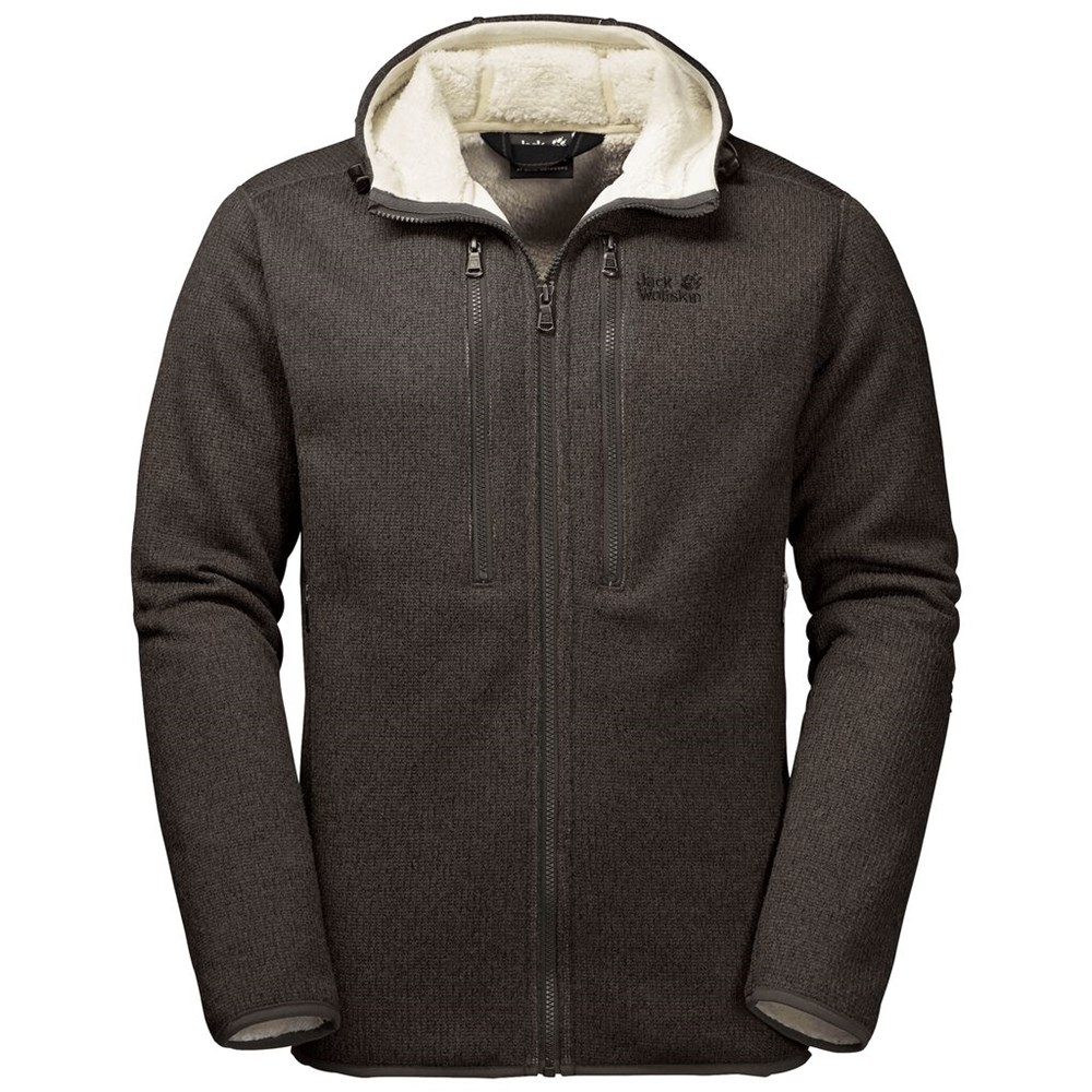 Chaquetas De Lana Jack Wolfskin Robson Hombre Grises Marrom | WS7869301