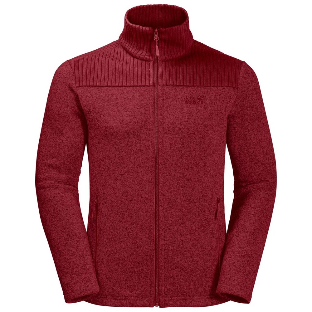 Chaquetas De Lana Jack Wolfskin Scandic Hombre Rojos Oscuro | IW2183675