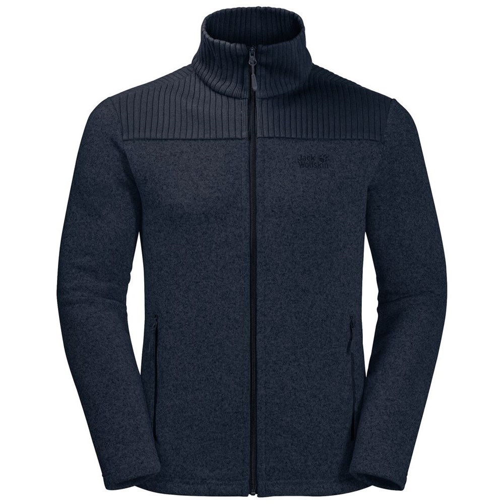 Chaquetas De Lana Jack Wolfskin Scandic Hombre Azules | EZ5714836