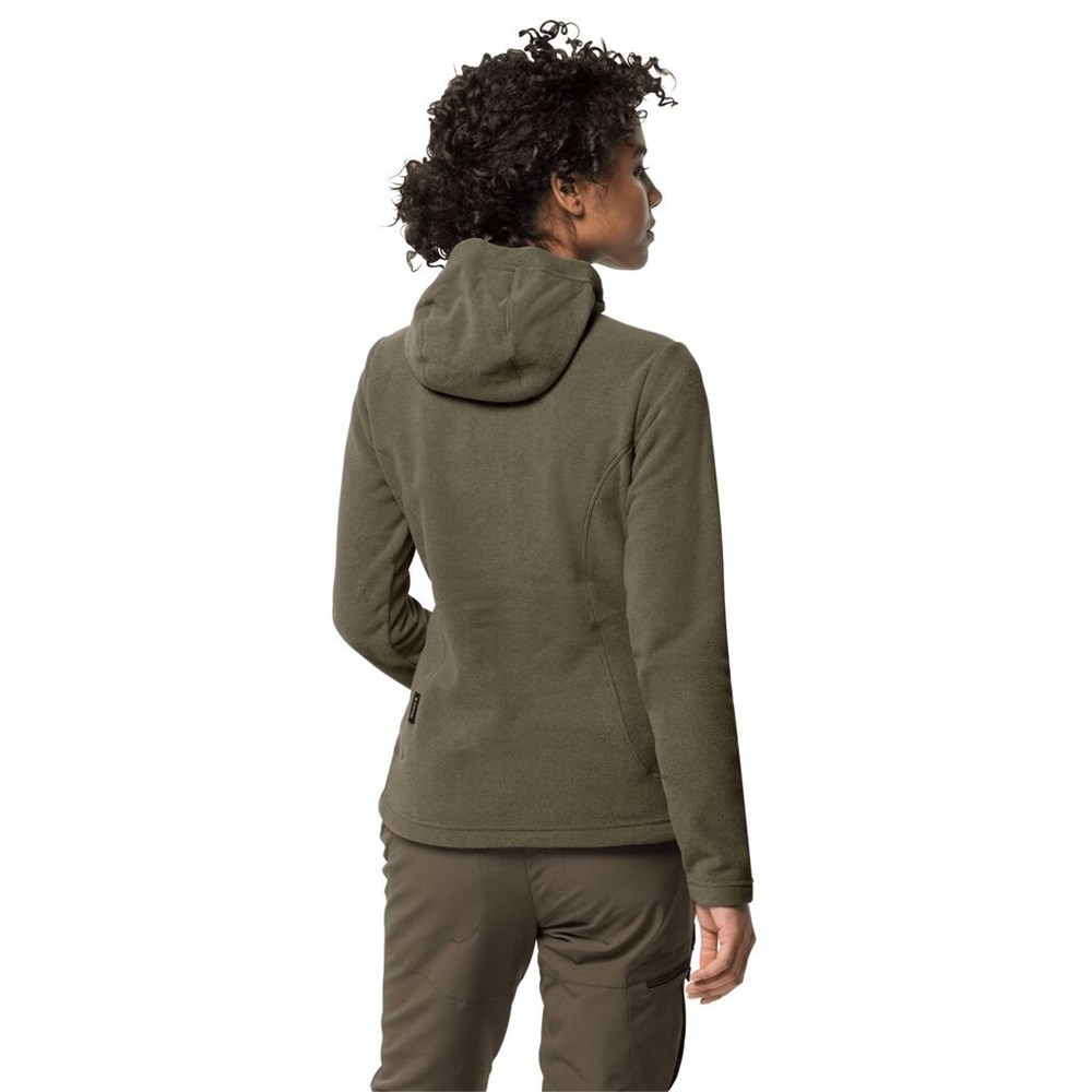 Chaquetas De Lana Jack Wolfskin Skywind Hooded Mujer Grises | QC2083146