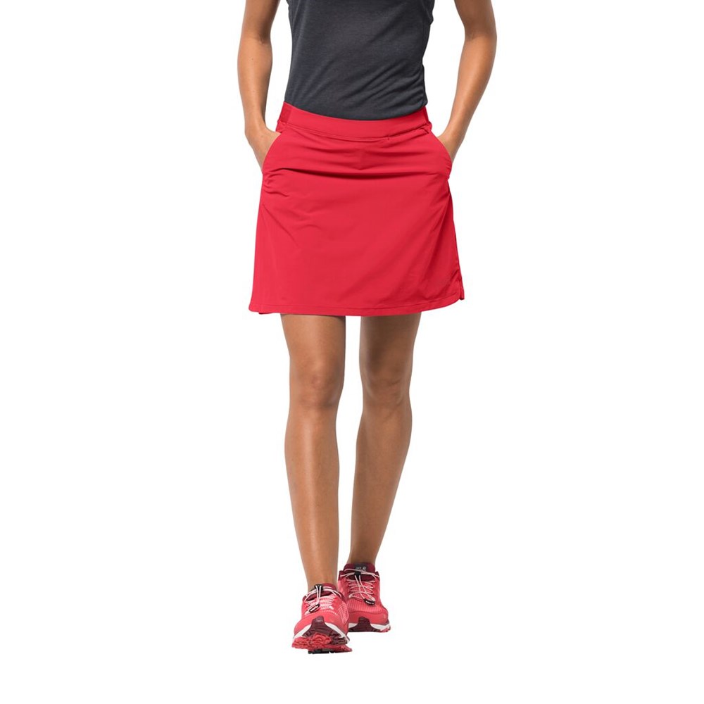 Falda Jack Wolfskin Hilltop Trail Mujer Rojos | DU7021359