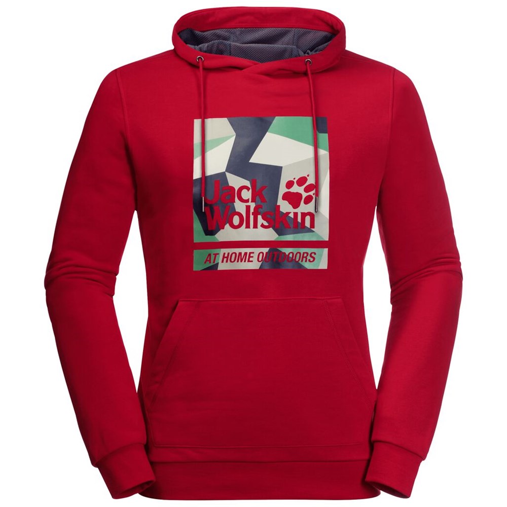 Jerséis Jack Wolfskin 365 Hideaway Hoody Hombre Rojos | NG7869523