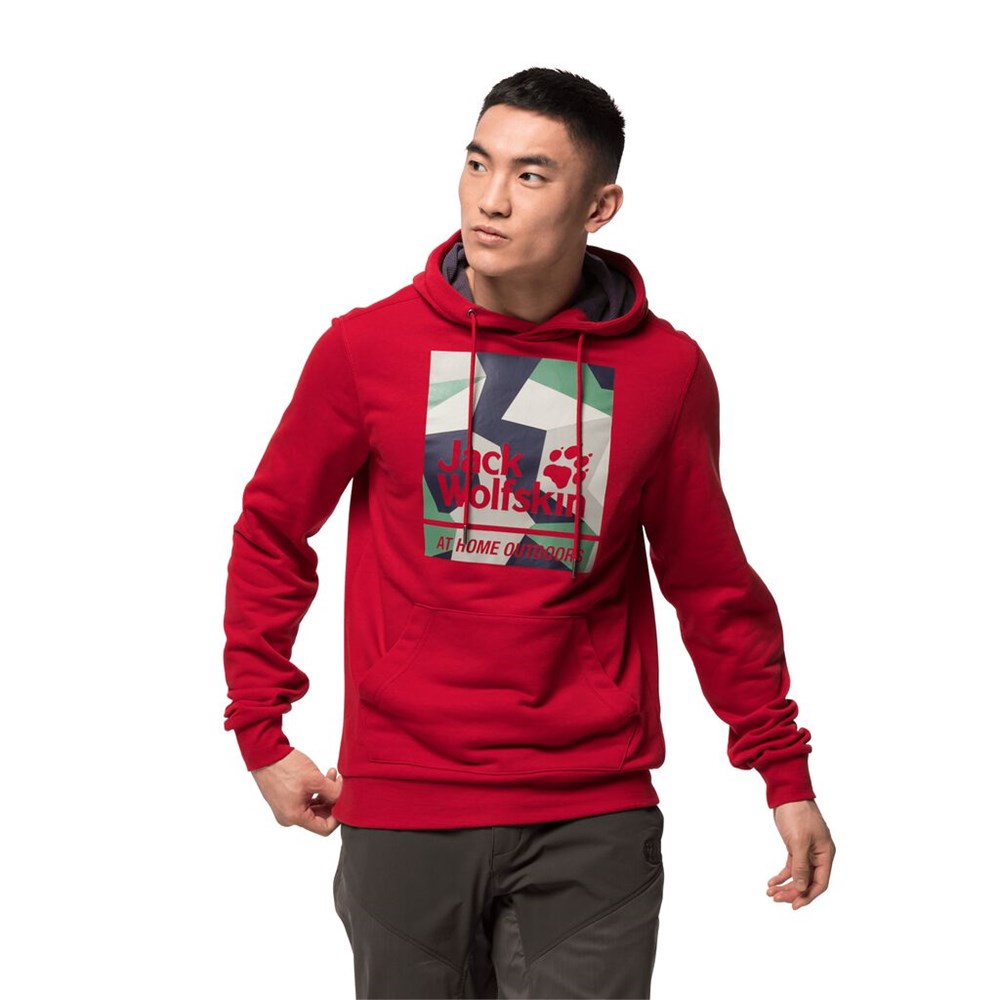 Jerséis Jack Wolfskin 365 Hideaway Hoody Hombre Rojos | NG7869523