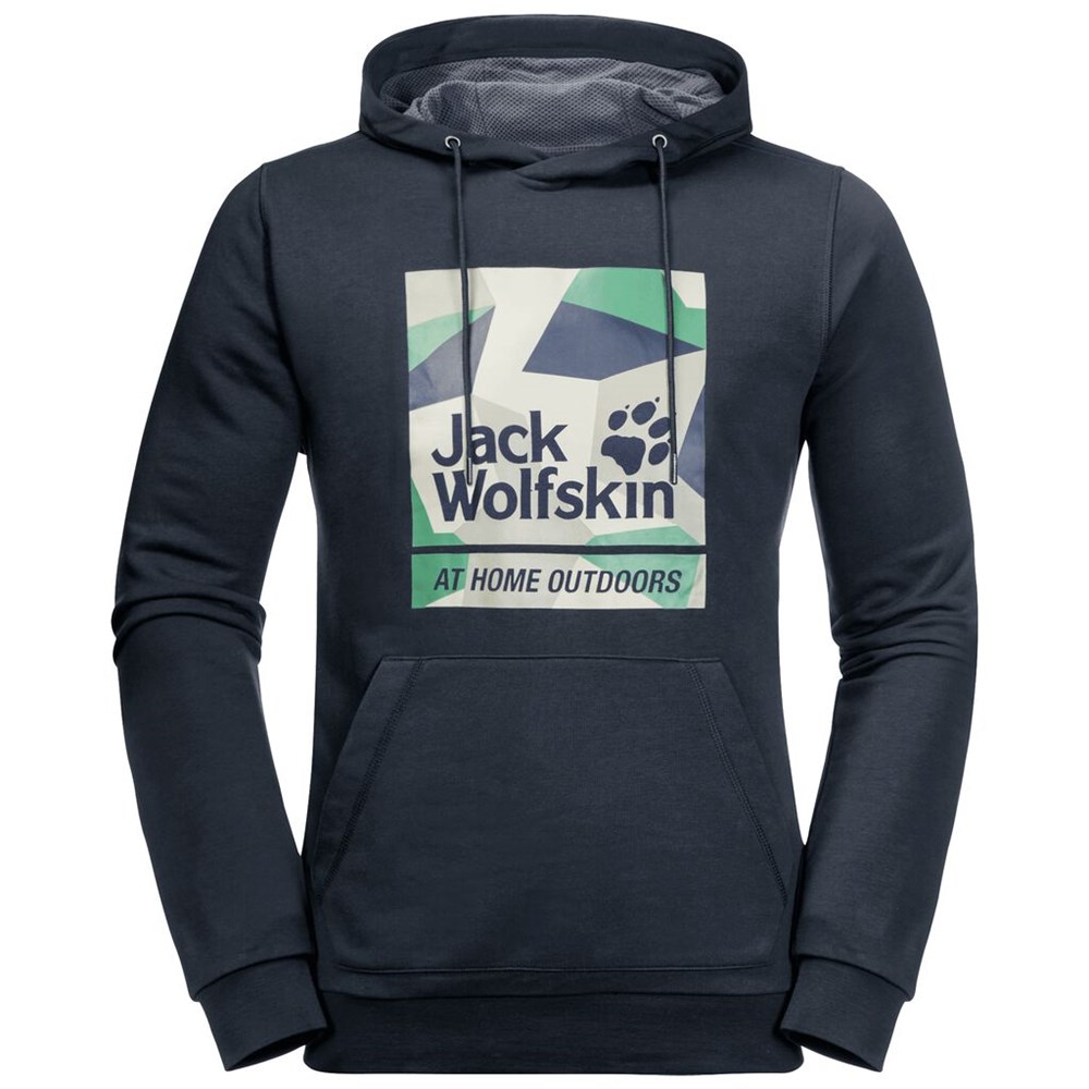 Jerséis Jack Wolfskin 365 Hideaway Hoody Hombre Azules | VE1475390