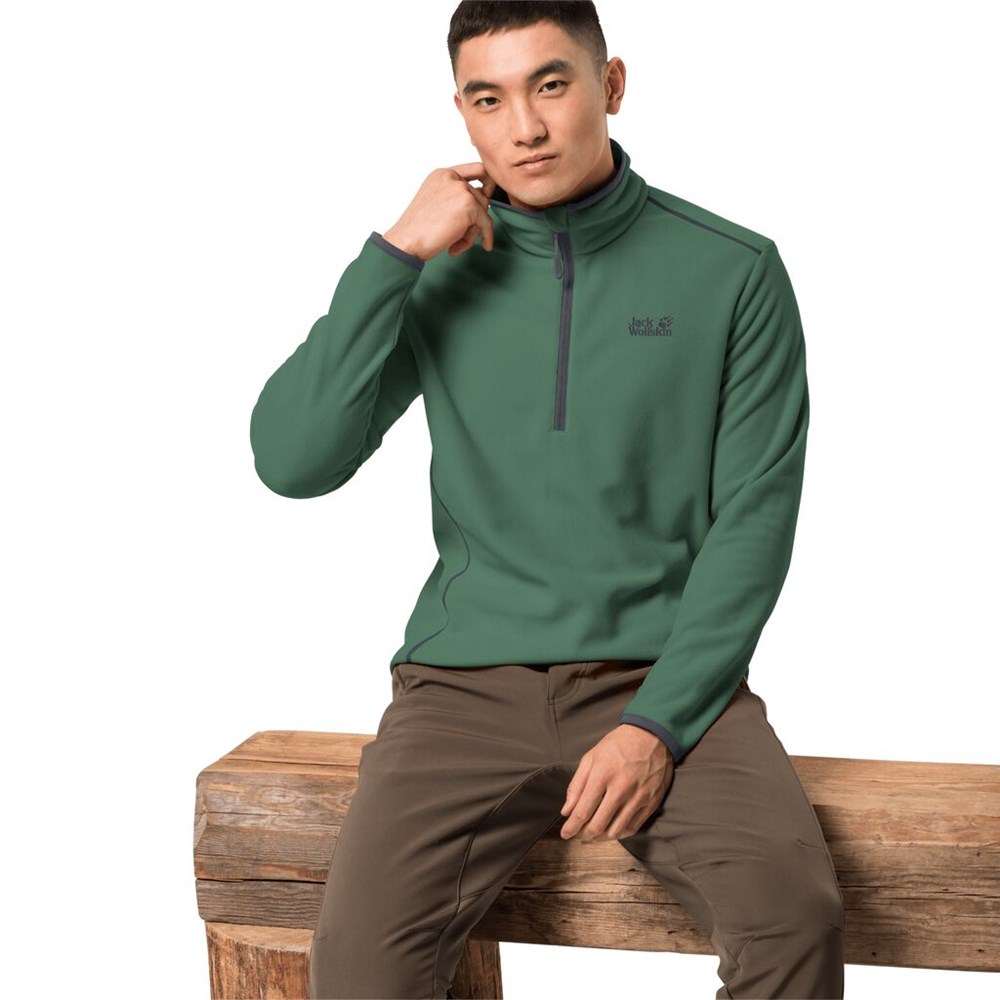 Jerséis Jack Wolfskin Echo Hombre Verde Oliva | JA6478253