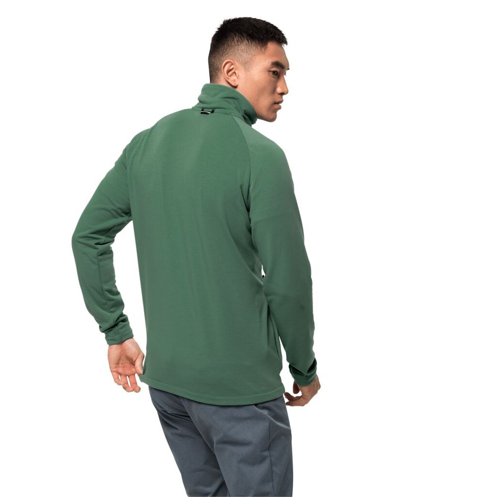 Jerséis Jack Wolfskin Jwp Midlayer Hombre Verde Oliva | NA5913264