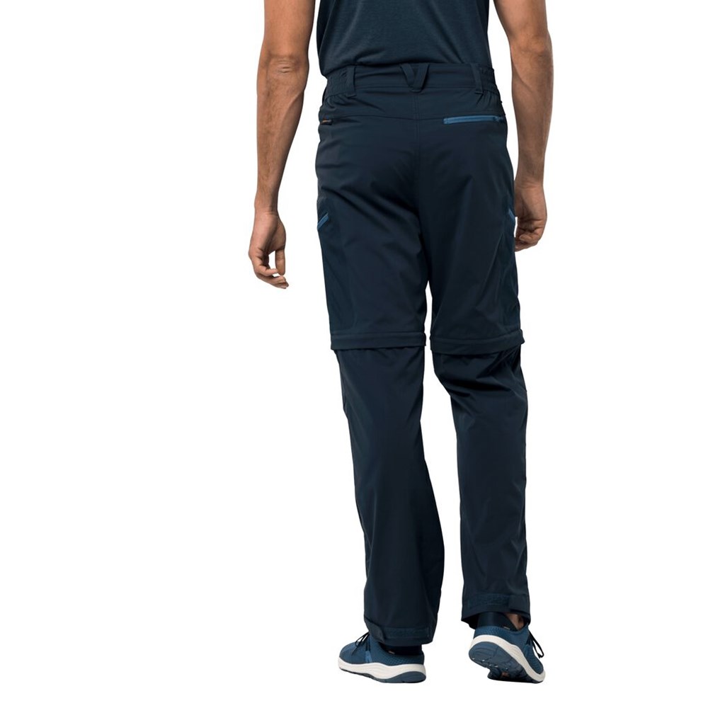 Pantalón softshell Jack Wolfskin Activate Light Zip Off Hombre Azules | XB9647238