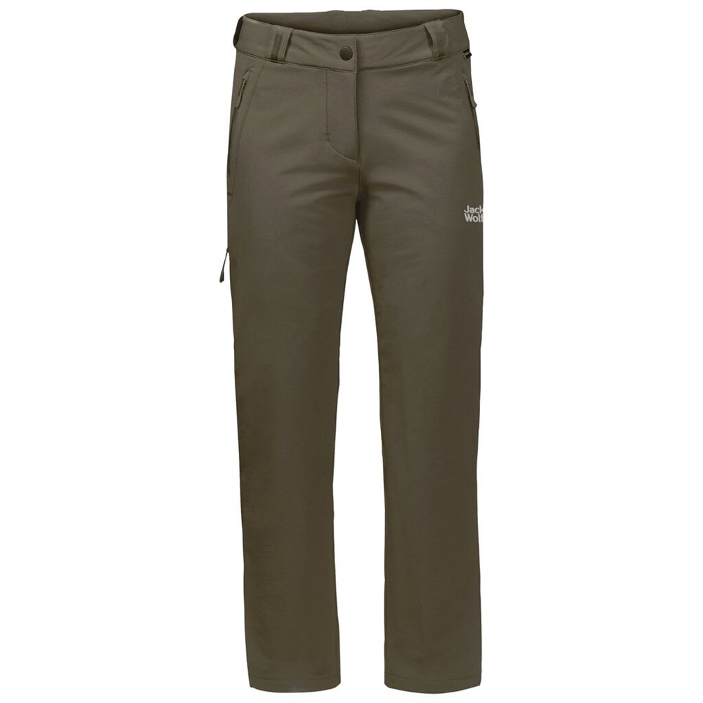 Pantalón softshell Jack Wolfskin Activate Thermic Mujer Grises | XT1562930