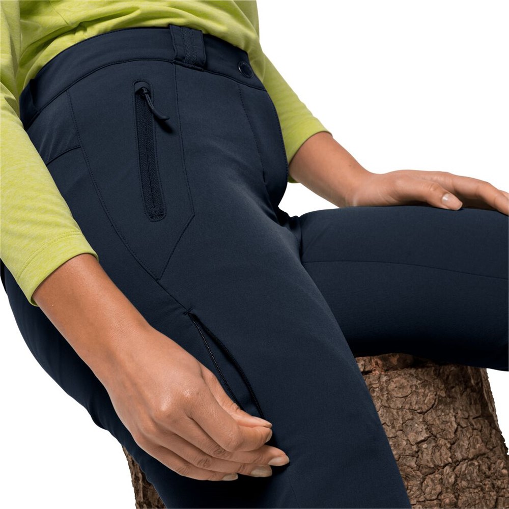 Pantalón softshell Jack Wolfskin Activate Thermic Mujer Azules | CB2175038