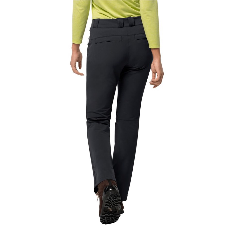 Pantalón softshell Jack Wolfskin Activate Thermic Mujer Negros | ZB6023194