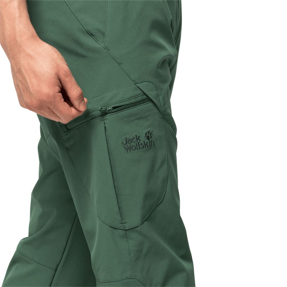 Pantalón softshell Jack Wolfskin Chilly Track Xt Hombre Verde Oliva | BU8561943