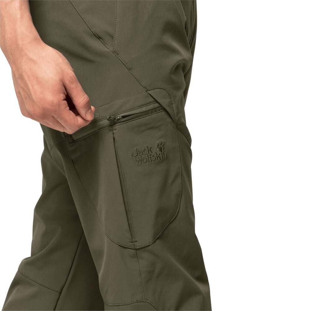 Pantalón softshell Jack Wolfskin Chilly Track Xt Hombre Grises | LY4015367