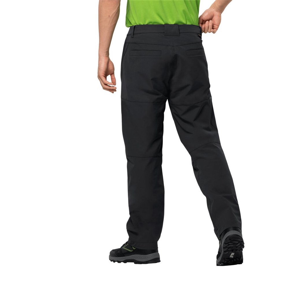 Pantalón softshell Jack Wolfskin Chilly Track Xt Hombre Negros | EL8702391