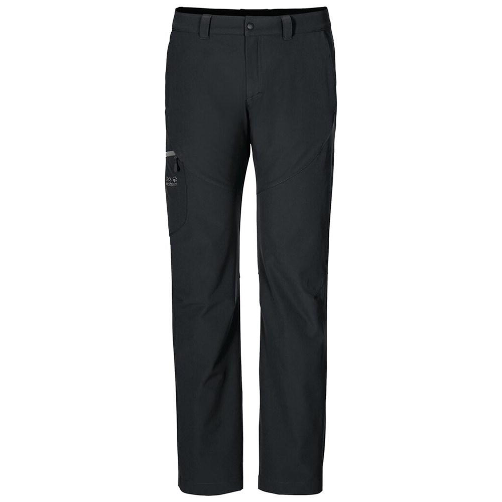 Pantalón softshell Jack Wolfskin Chilly Track Xt Hombre Negros | EL8702391