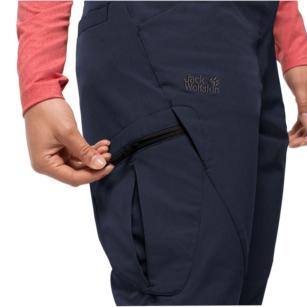 Pantalón softshell Jack Wolfskin Chilly Track Xt Mujer Azules | AW6542091