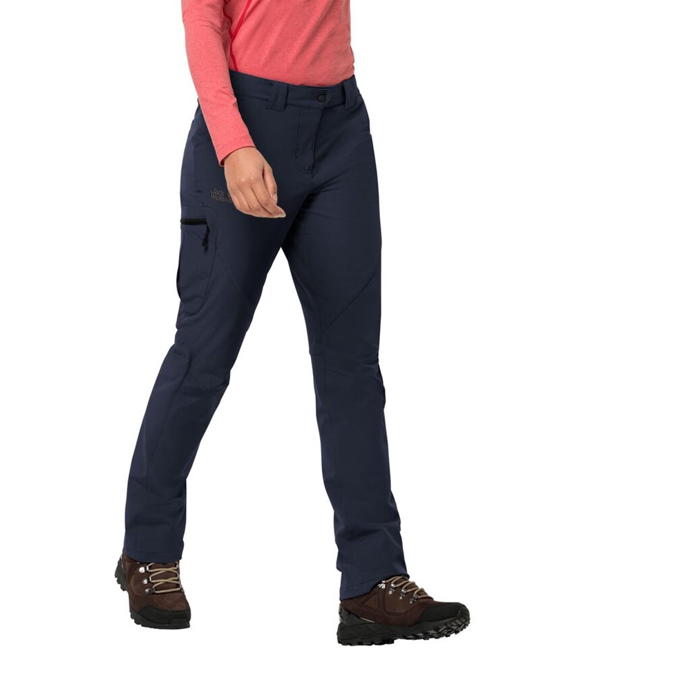 Pantalón softshell Jack Wolfskin Chilly Track Xt Mujer Azules | AW6542091