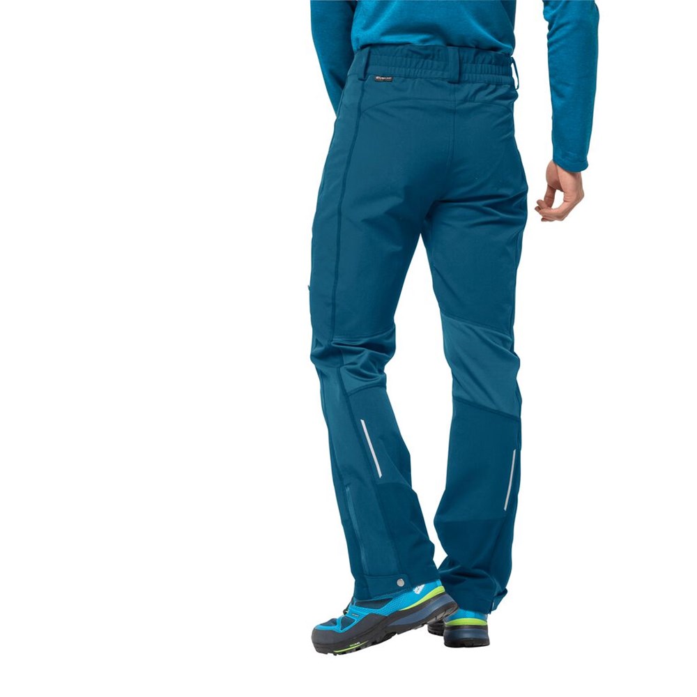 Pantalón softshell Jack Wolfskin Gravity Slopeen Hombre Azules | PY5103627