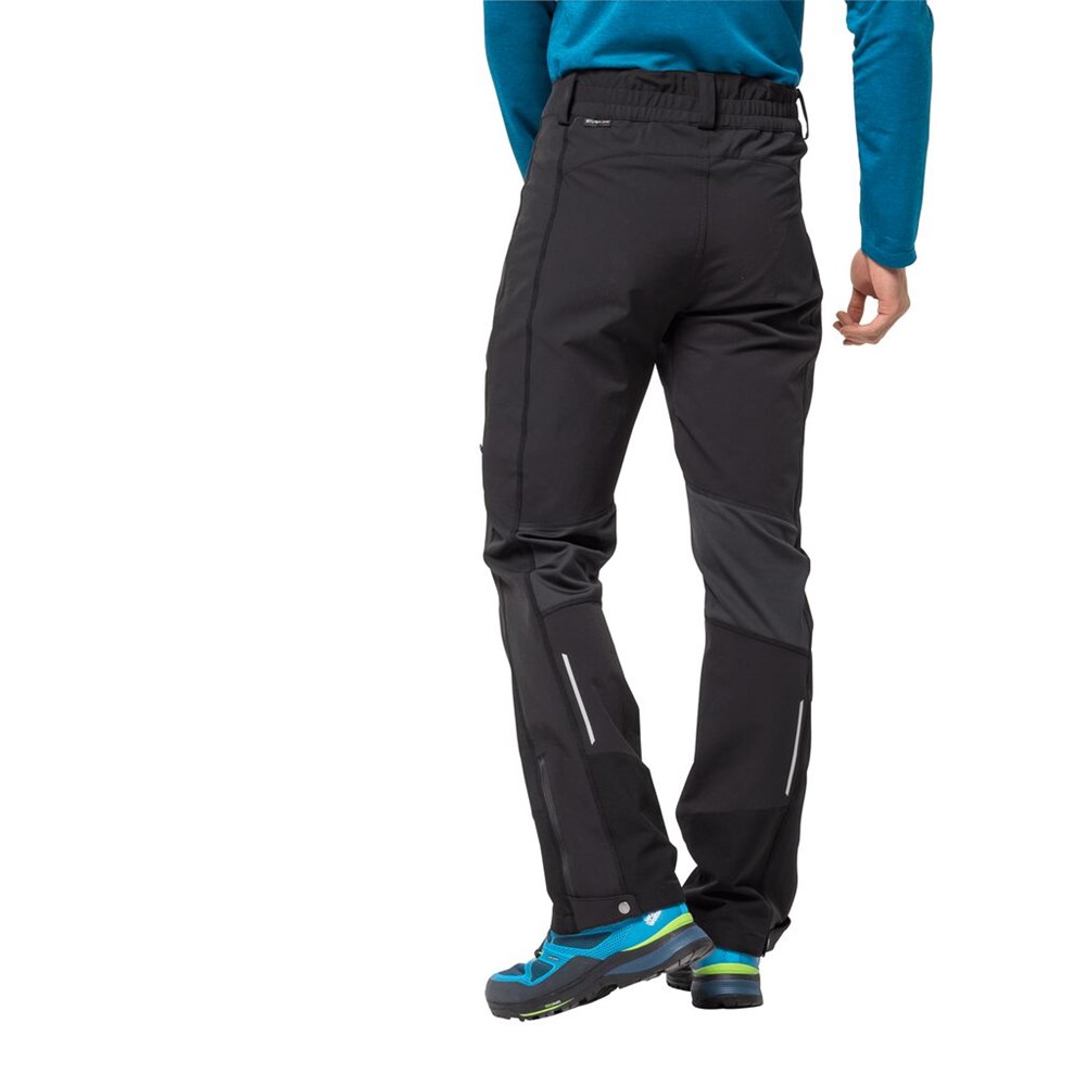 Pantalón softshell Jack Wolfskin Gravity Slopeen Hombre Negros | XC9420157