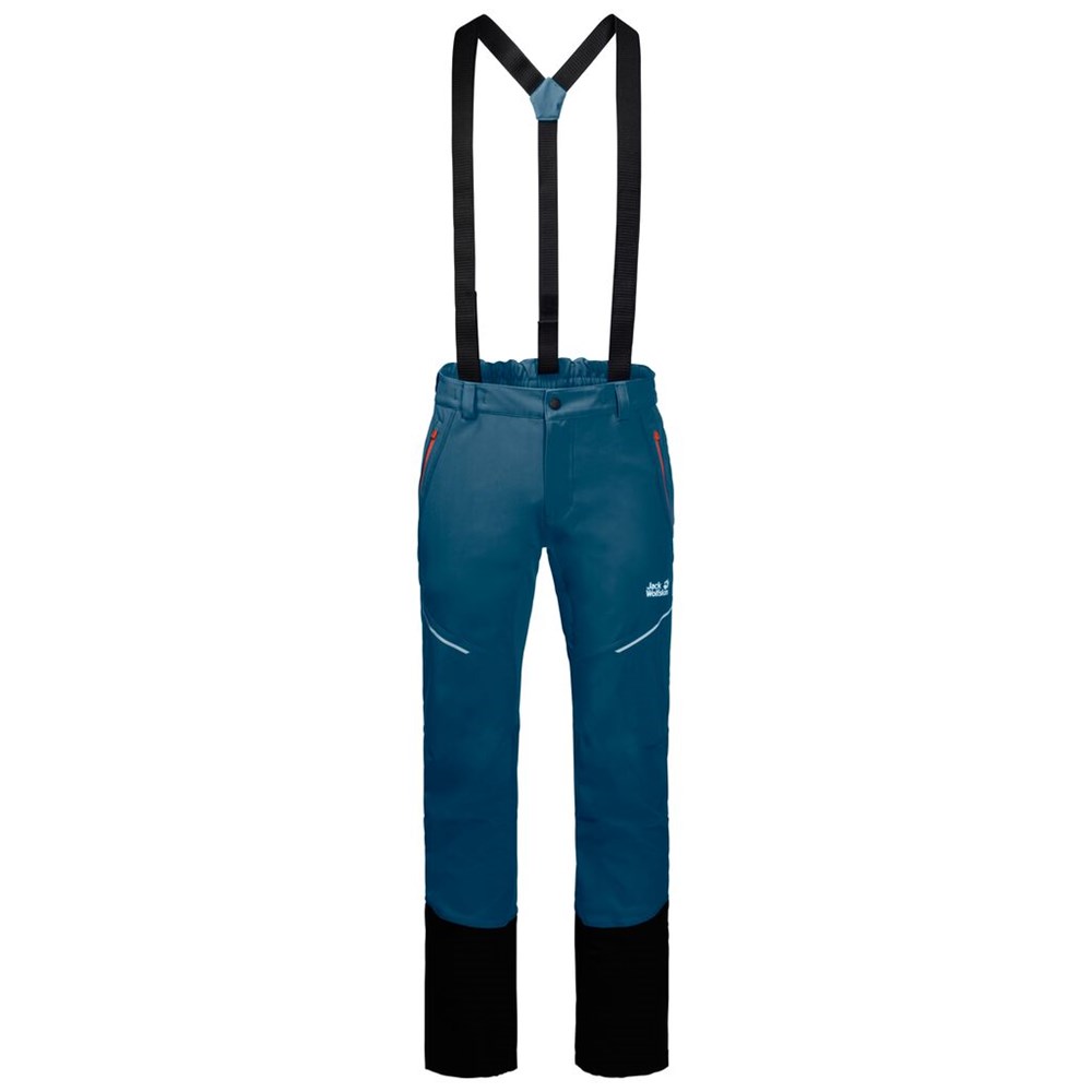 Pantalón softshell Jack Wolfskin Gravity Touren Hombre Azules | PD6378549