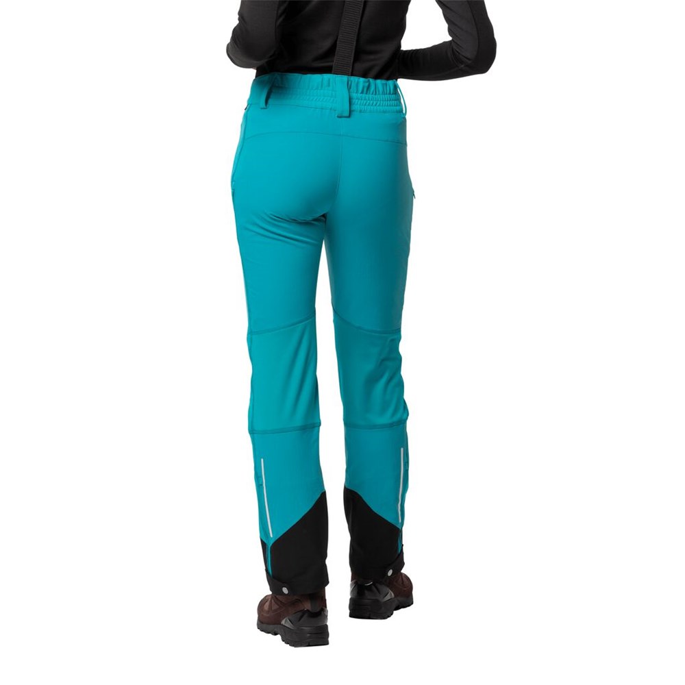 Pantalón softshell Jack Wolfskin Gravity Tour Mujer Azules Oscuro | QA7013269