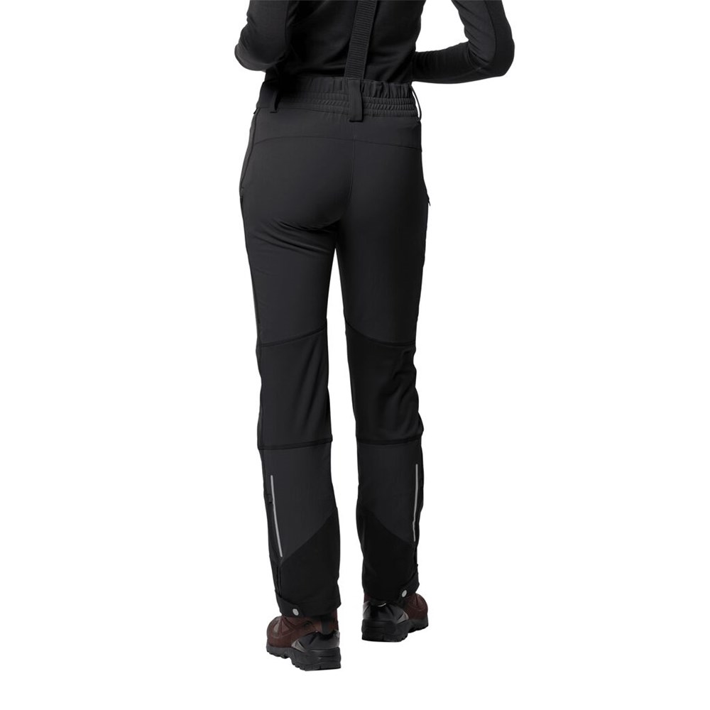 Pantalón softshell Jack Wolfskin Gravity Tour Mujer Negros | IA2873901