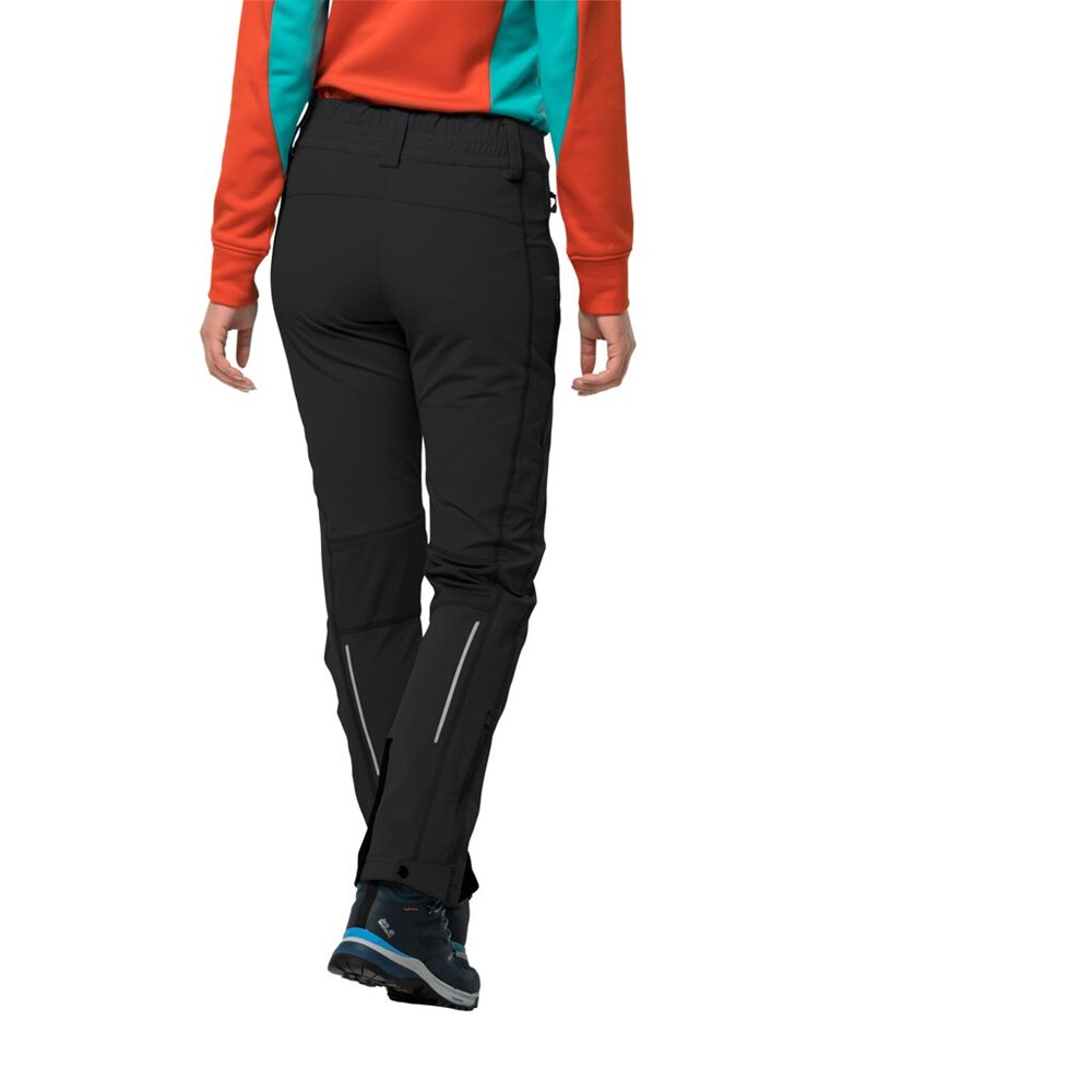 Pantalón softshell Jack Wolfskin Gravity Slope Mujer Negros | LN7136980