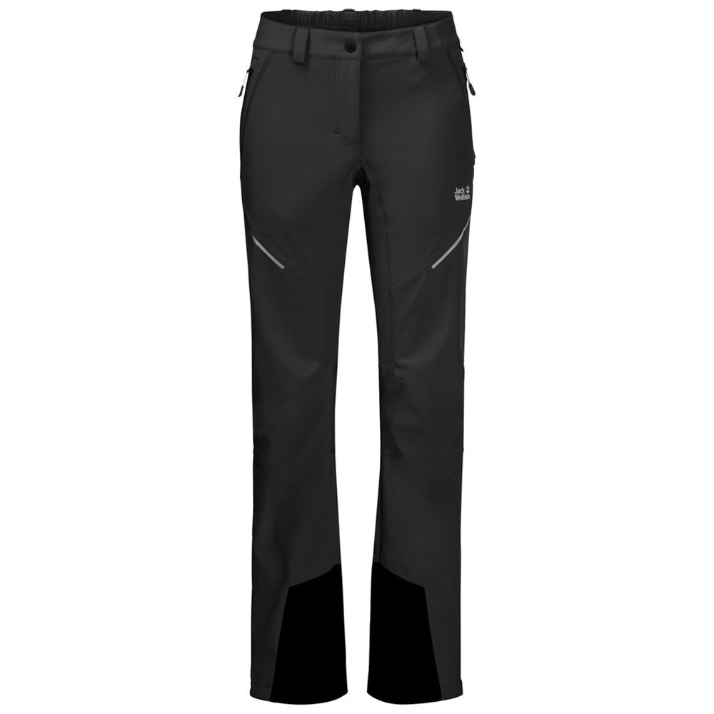 Pantalón softshell Jack Wolfskin Gravity Slope Mujer Negros | LN7136980