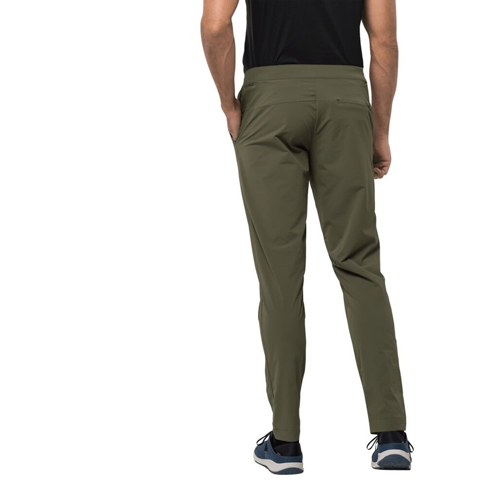 Pantalón softshell Jack Wolfskin Jwp Hombre Verdes | HN1526708