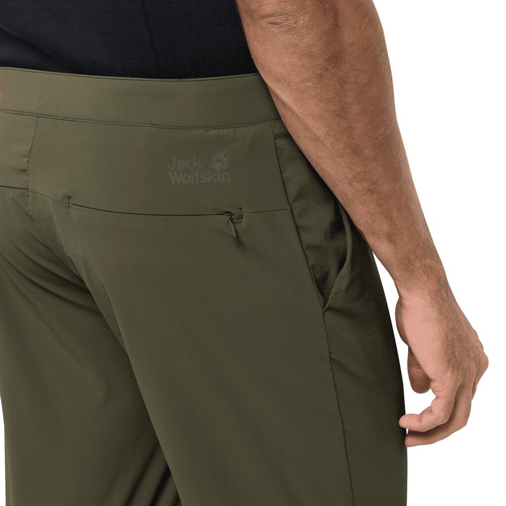 Pantalón softshell Jack Wolfskin Jwp Hombre Verdes | HN1526708