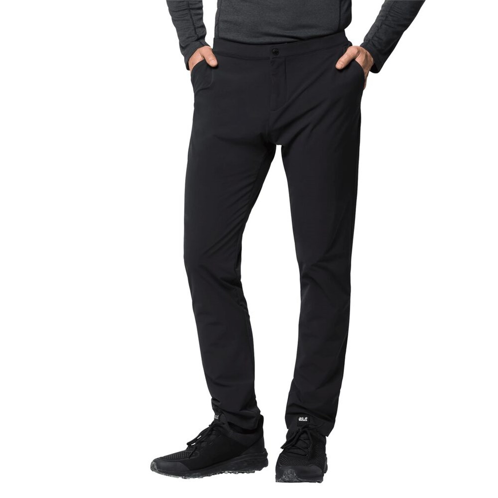 Pantalón softshell Jack Wolfskin Jwp Hombre Negros | HZ6475981