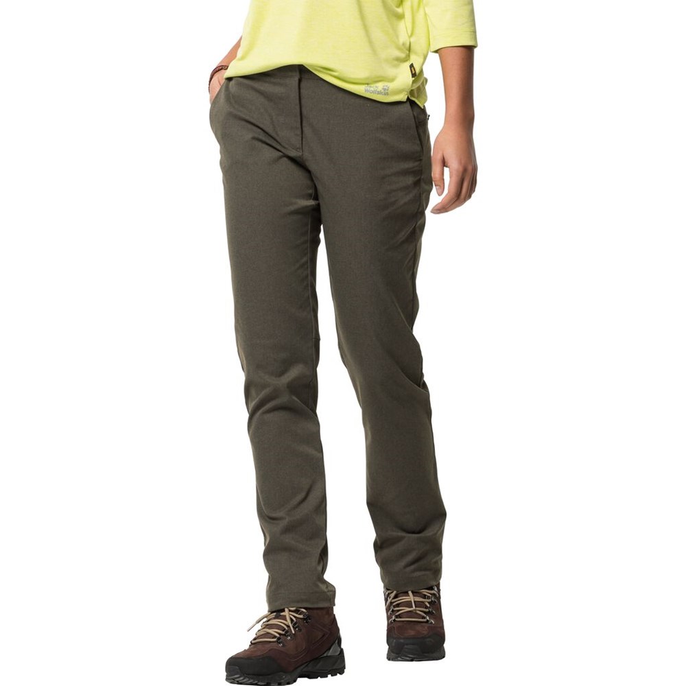 Pantalón softshell Jack Wolfskin Jwp Winter Mujer Grises | BH7625983