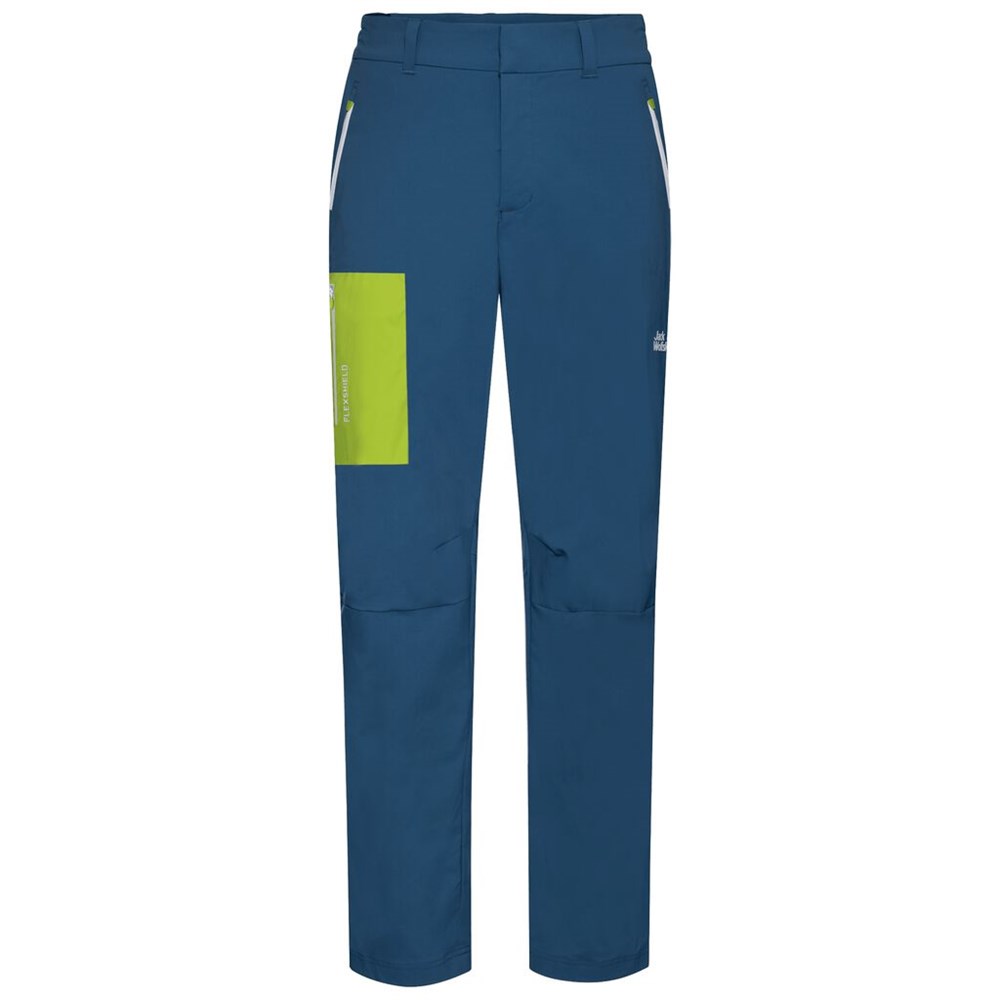 Pantalón softshell Jack Wolfskin Overland Hombre Azules Azules | ZE6293501