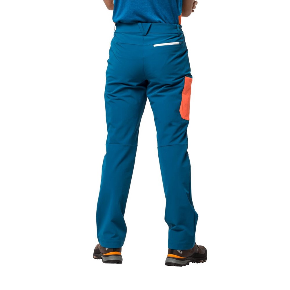 Pantalón softshell Jack Wolfskin Overland Ii Hombre Azules | VE0462398