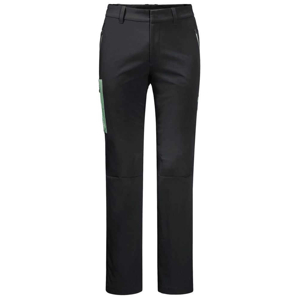 Pantalón softshell Jack Wolfskin Overland Ii Hombre Negros | XU8976435