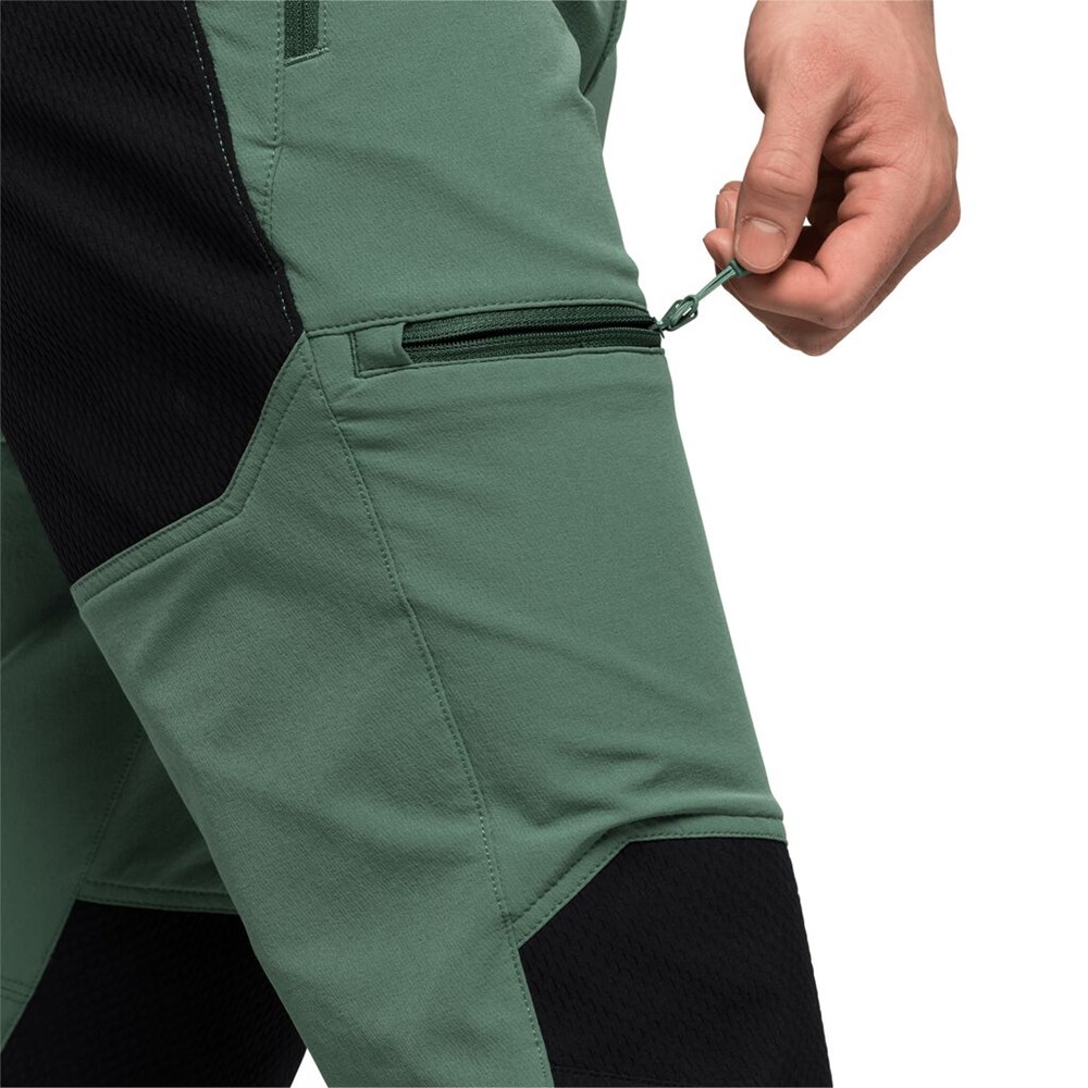 Pantalón softshell Jack Wolfskin Rock Trek Hombre Verde Oliva | PI0369152