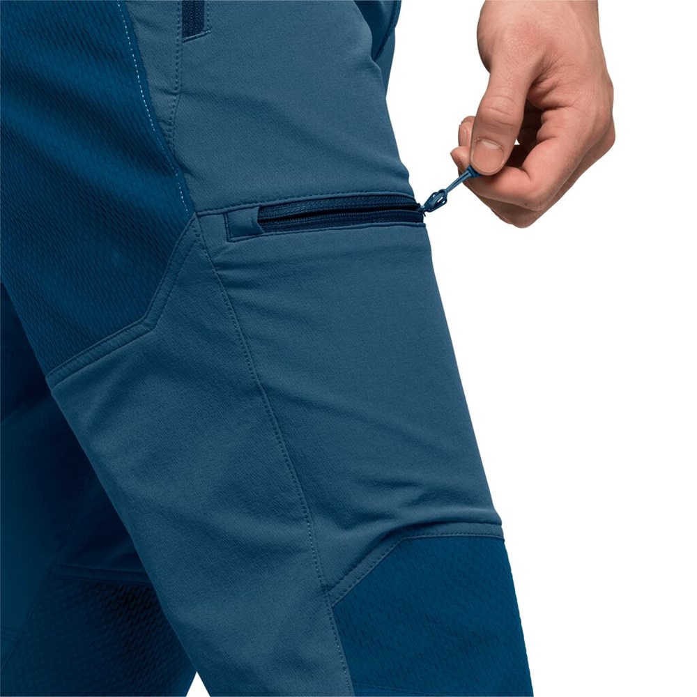 Pantalón softshell Jack Wolfskin Rock Trek Hombre Azules | DZ5671923