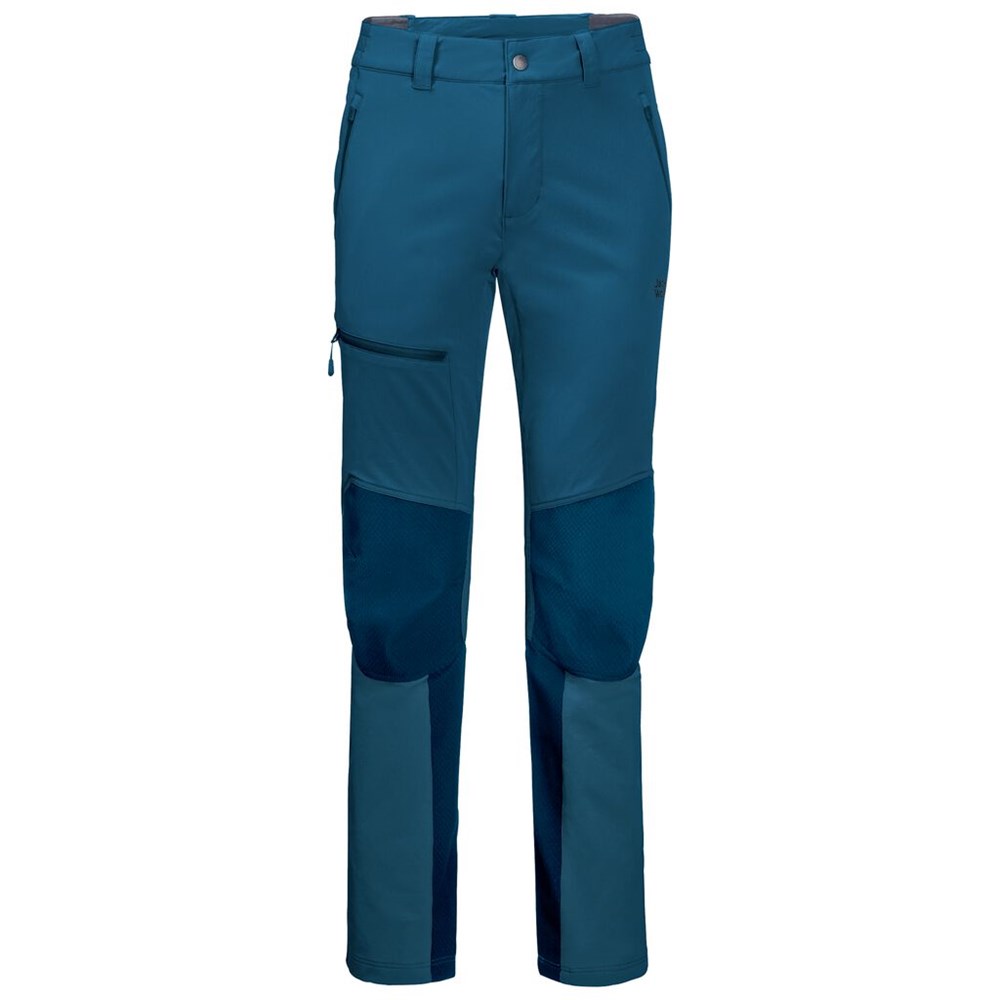 Pantalón softshell Jack Wolfskin Rock Trek Hombre Azules | DZ5671923