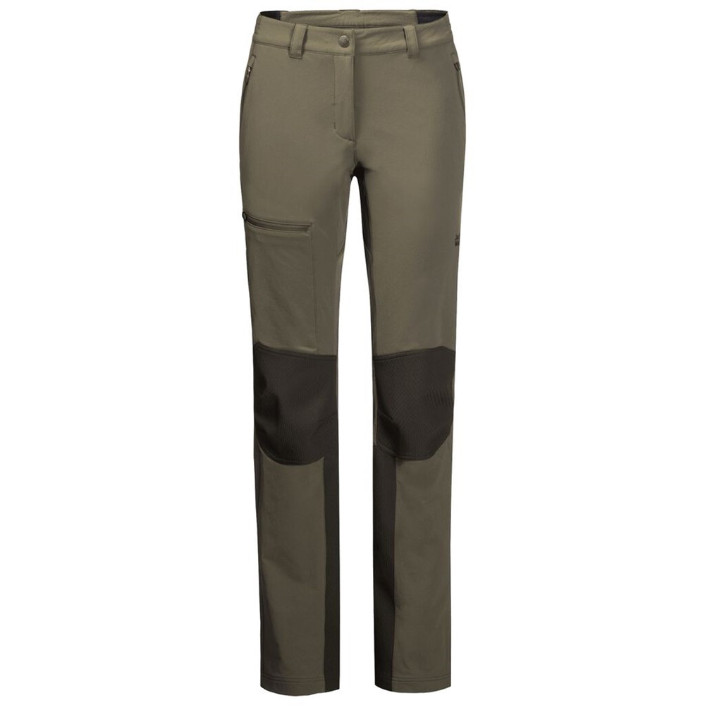 Pantalón softshell Jack Wolfskin Rock Trek Mujer Grises | DJ7536280