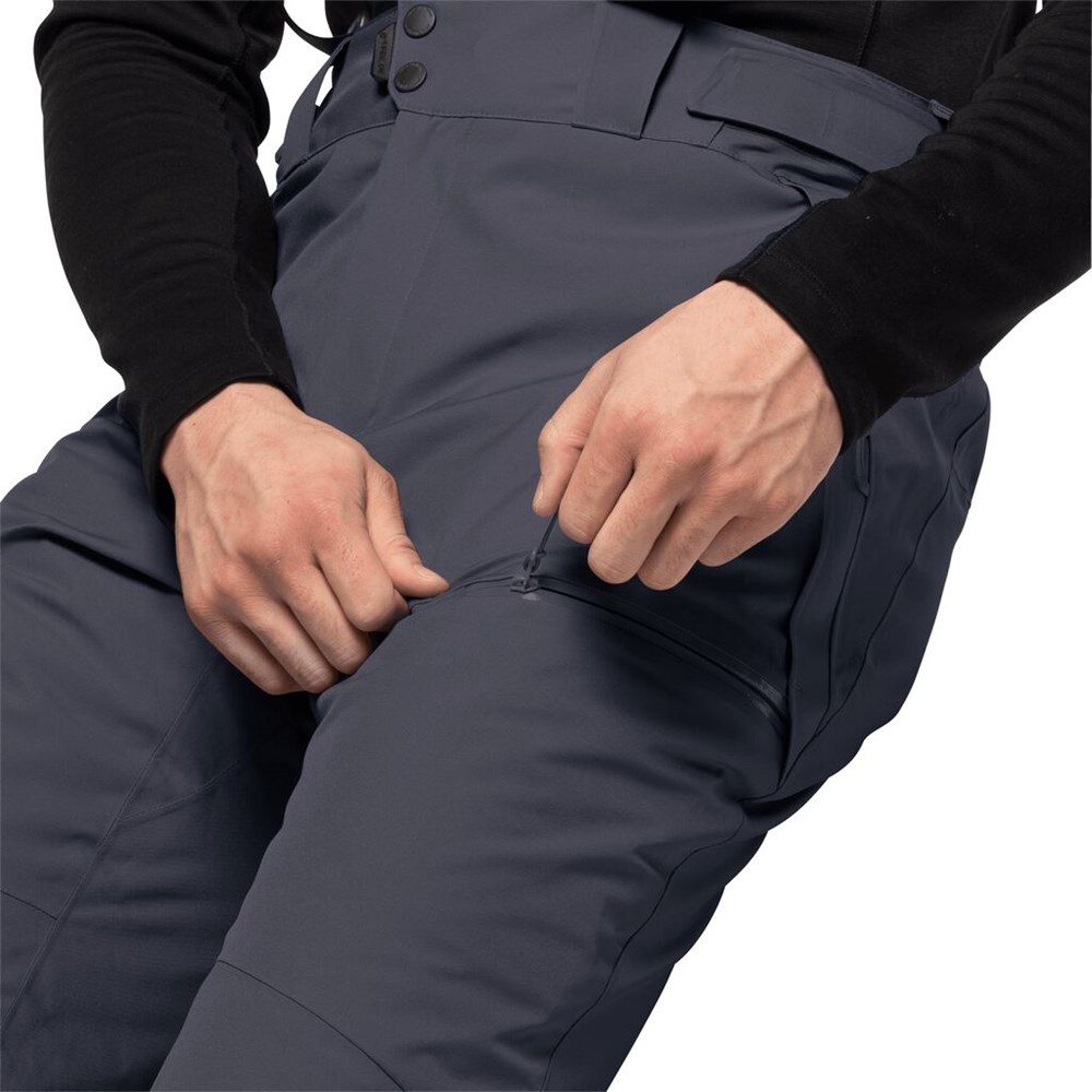 Pantalon Esquí Jack Wolfskin Great Snow Hombre Anthracite | DY7421809