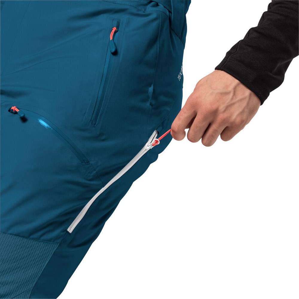 Pantalon Esquí Jack Wolfskin Snow Summit Hombre Azules | CU6498170