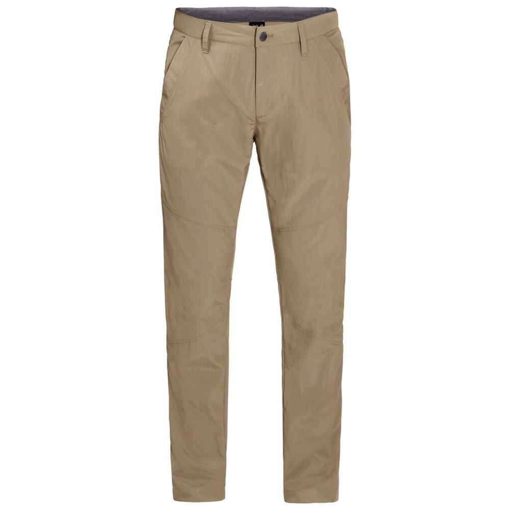 Pantalones Casuales Jack Wolfskin Desert Valleyen Hombre Negros | LS7932408