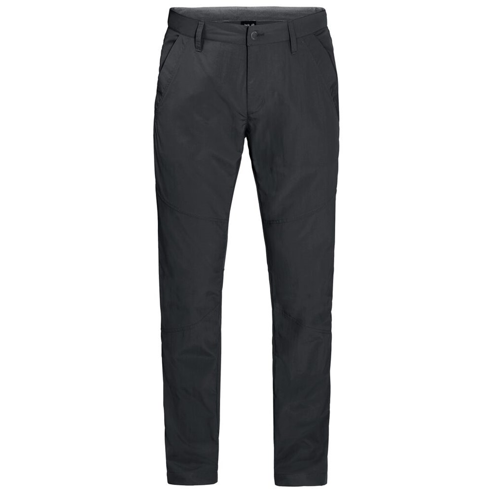 Pantalones Casuales Jack Wolfskin Desert Valleyen Hombre Negros | RJ1958470