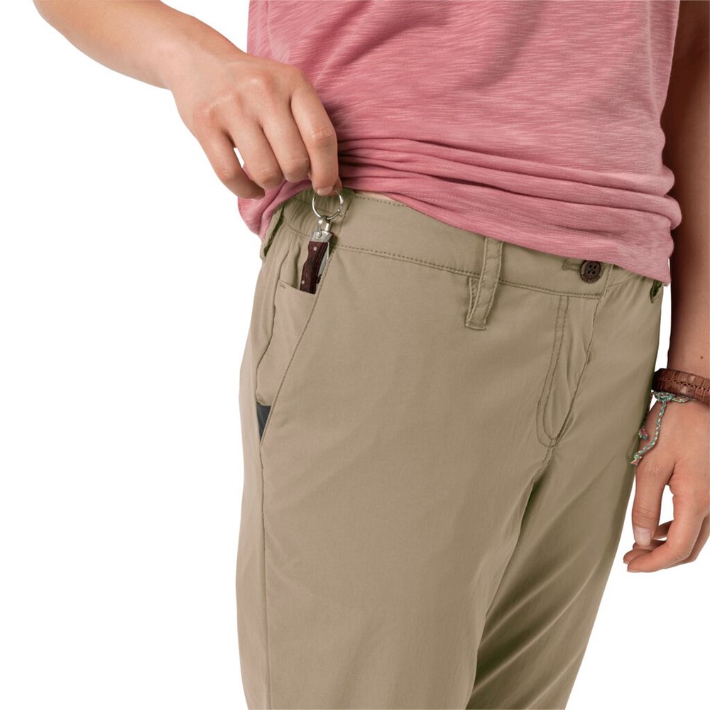 Pantalones Casuales Jack Wolfskin Desert Roll-up Mujer Marrom | WN2045378