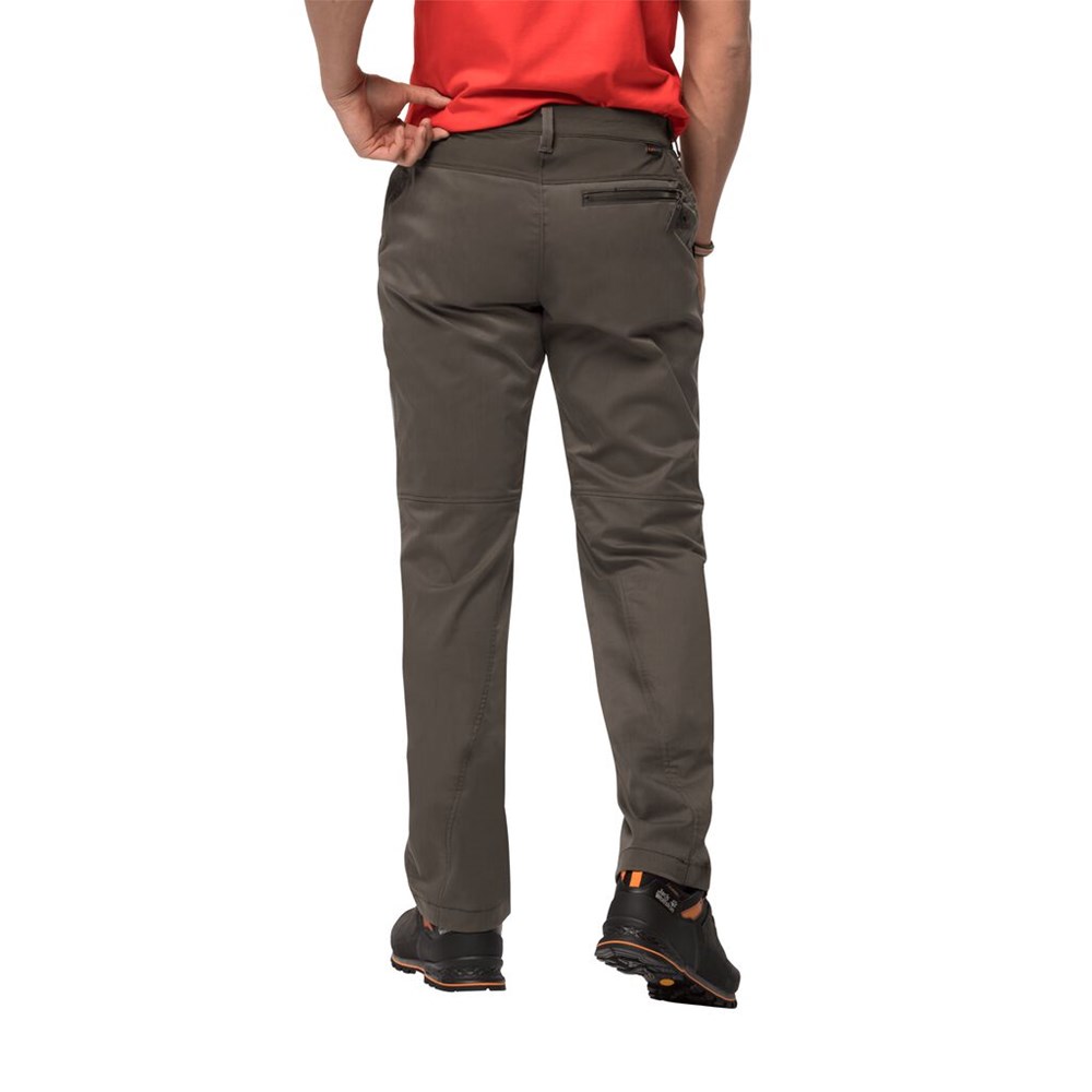 Pantalones Casuales Jack Wolfskin Dover Road Hombre Grises Marrom | LT1784092