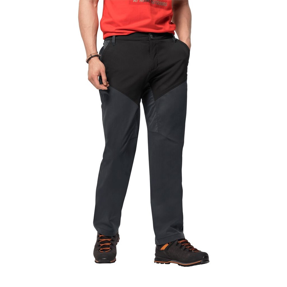 Pantalones Casuales Jack Wolfskin Dover Road Hombre Negros | FD2634187