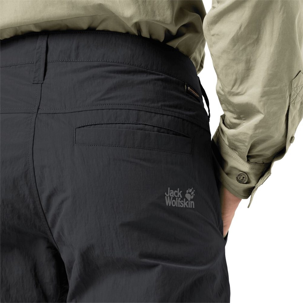 Pantalones Casuales Jack Wolfskin Lakeside Hombre Negros | YR0235468