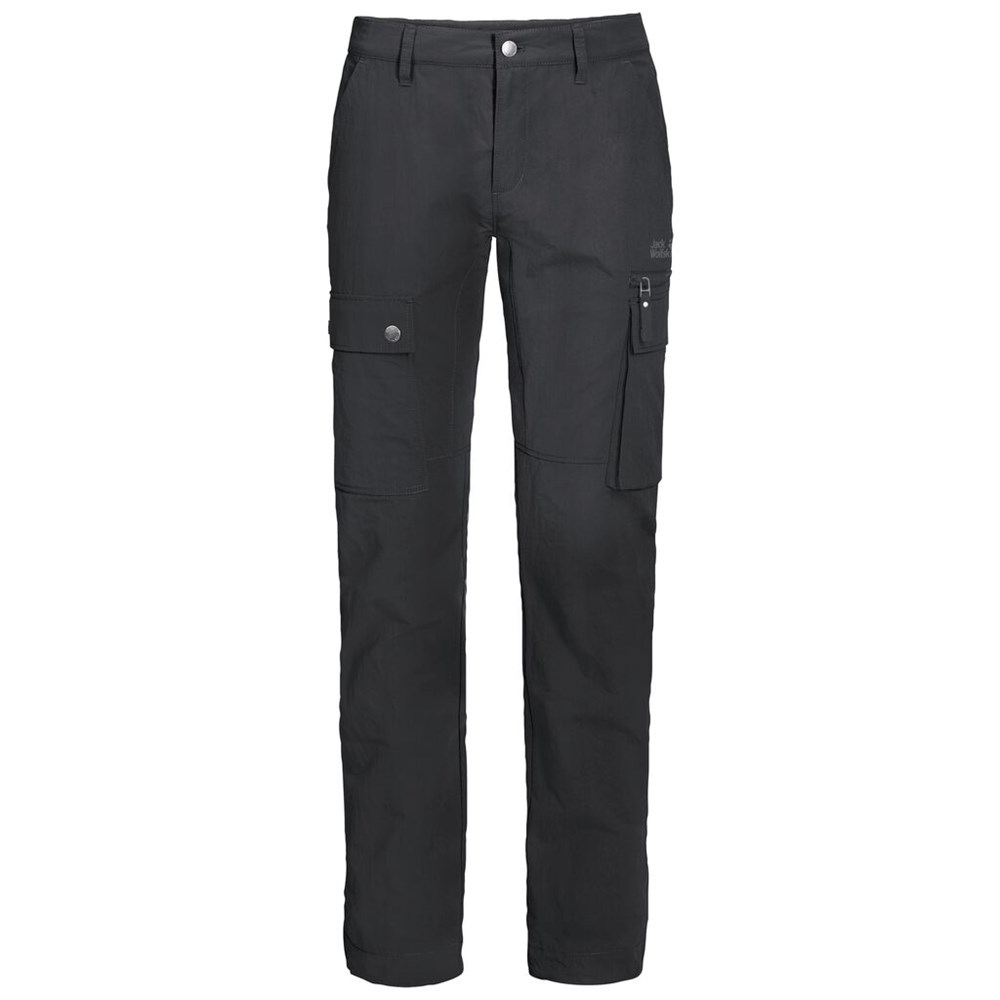 Pantalones Casuales Jack Wolfskin Lakeside Hombre Negros | YR0235468