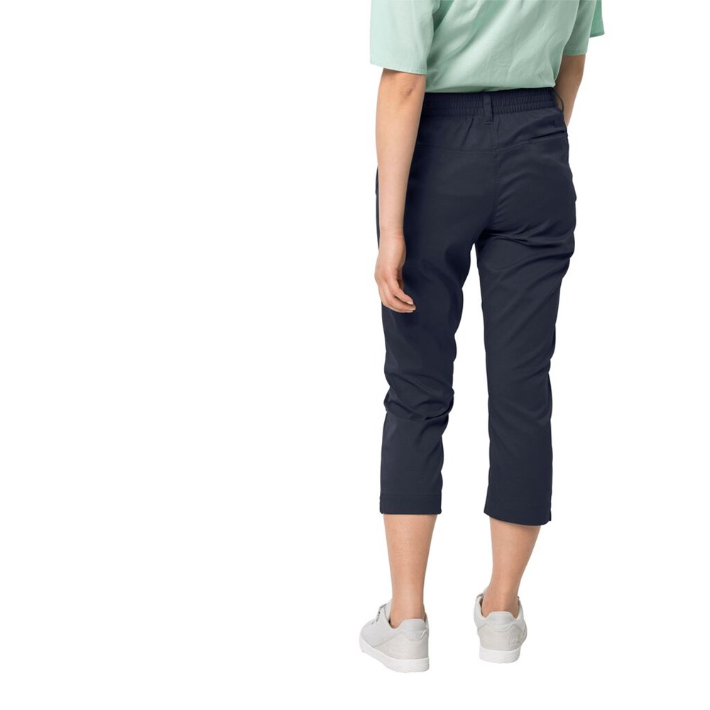 Pantalones Casuales Jack Wolfskin Senegal Mujer Azul Marino Azules | GW4165372