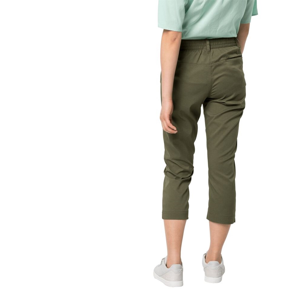 Pantalones Casuales Jack Wolfskin Senegal Mujer Verdes | BP7392841